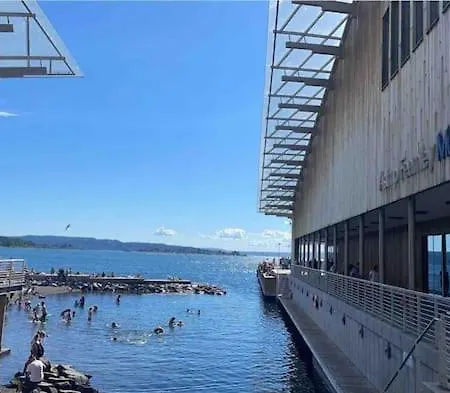 Bright & Exclusive 1br In Prime Location, Located On Water In Center With View To Fjord