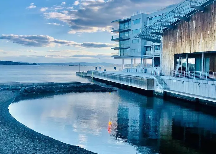 Bright & Exclusive 1br In Prime Location, Located On Water In Center With View To Fjord Apartamento Oslo
